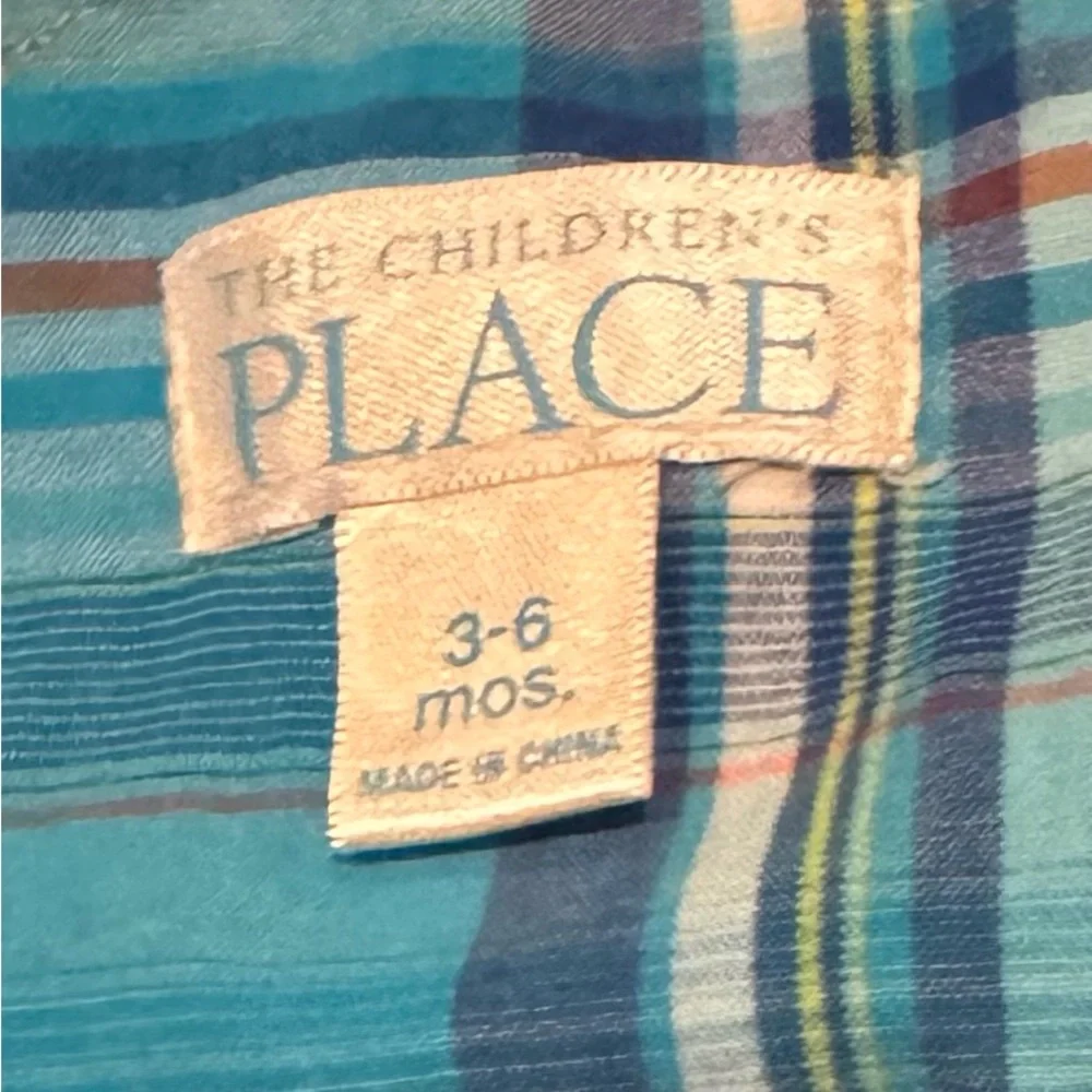 3-6 M - The Children’s Place - Tan Overalls with Turtle Embroidery